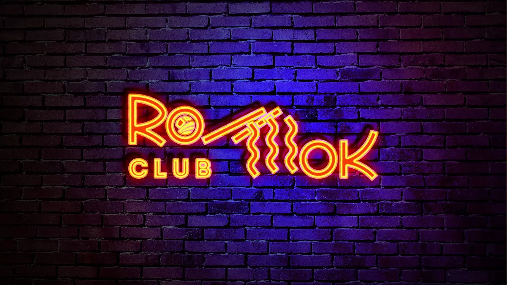 Разработка интерьерной вывески суши-бара «Roll Wok Club» в Ак-Довураке